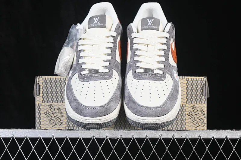 All Categories Nk Air Force 1 Air Force Series Nk Air Force 1 Low Air Force Low Nike Air Force 1'07 Low Gray Orange Private Collection Air Force One Low Casual Shoes DC9486-109